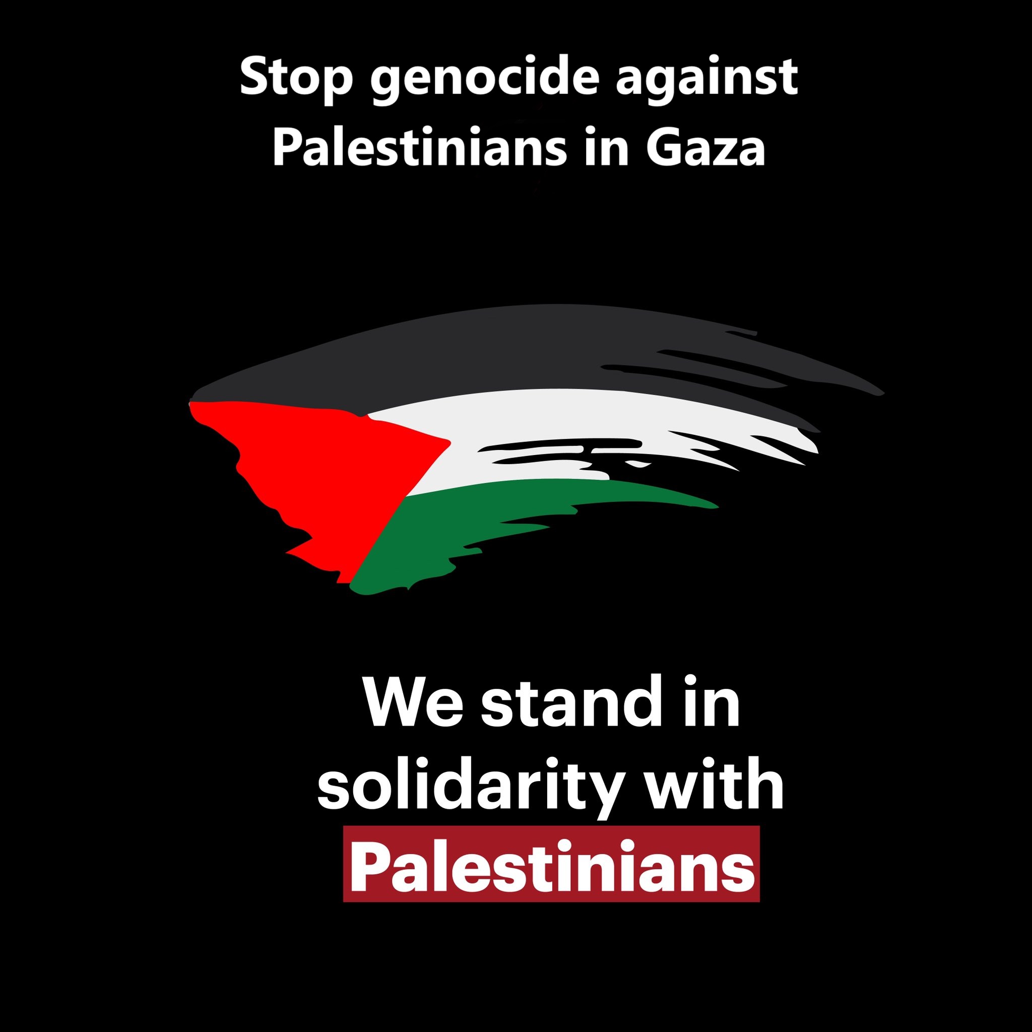 Stop genocide against Palestinians in Gaza